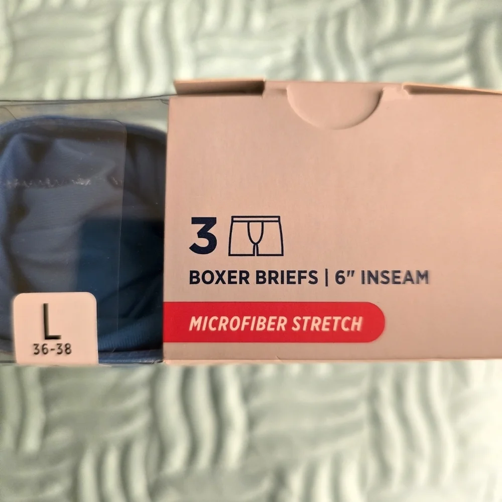 Jockey Everyday Active  Men's Boxer Briefs - New Box of Three Size L 36-38